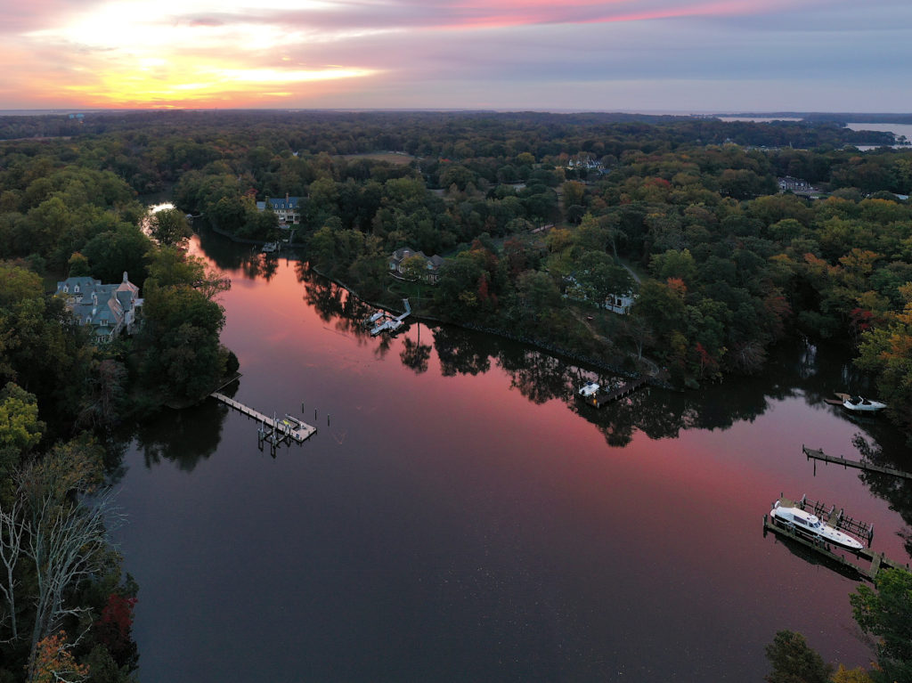 Crab Creek Inlet by J.B. Voigt Aerial Photography